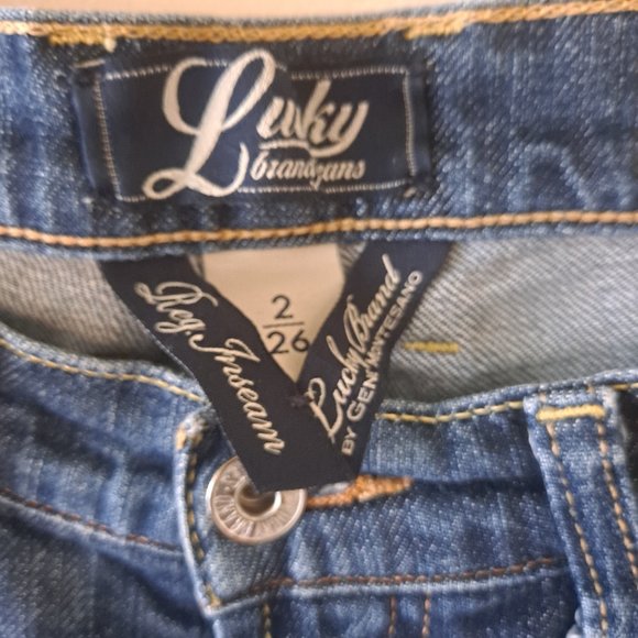 Lucky Brand Dark Wash Mid Rise Straight Leg Denim Jeans - Womens Size 2 | 26 - Picture 5 of 11